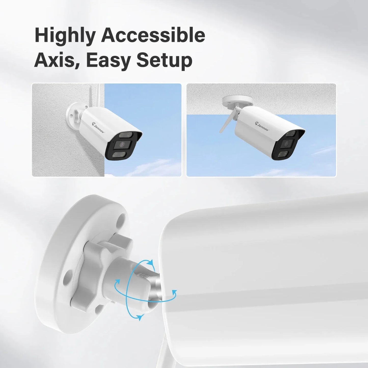 Jennov 5MP Security Camera System 10 Channel NVR 1TB