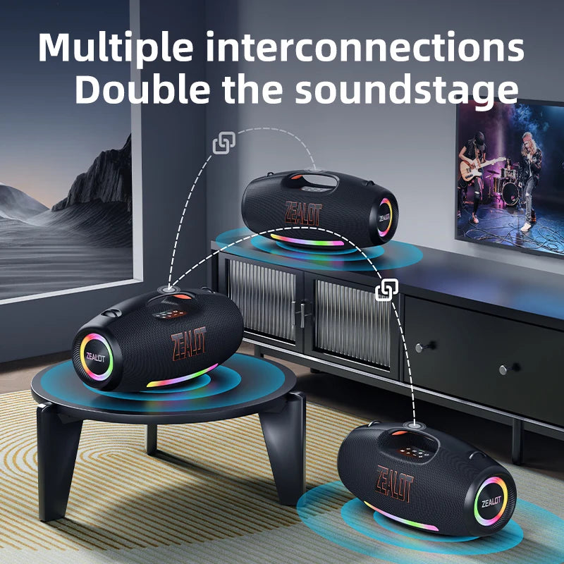 ZEALOT S89 250W Waterproof Portable Bluetooth Speaker