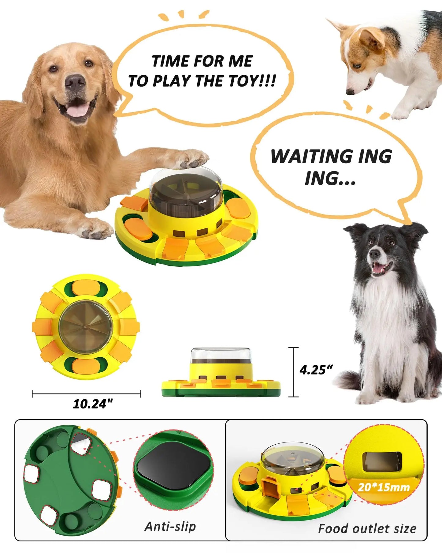 Hign-concerned Dog Puzzle Toy Slow Feeder Dispenser
