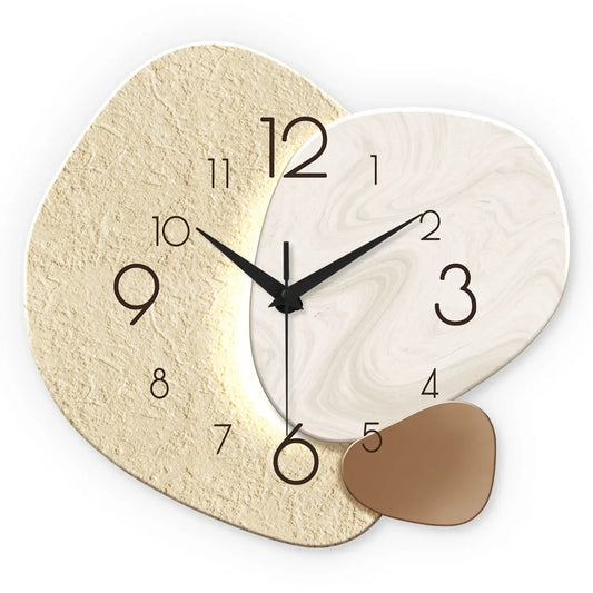 Combination Wall Clock Silent Quartz For Living Room Decor