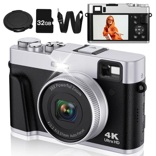 Zostuic 4K Digital Camera Autofocus 48MP Vlogging Camera