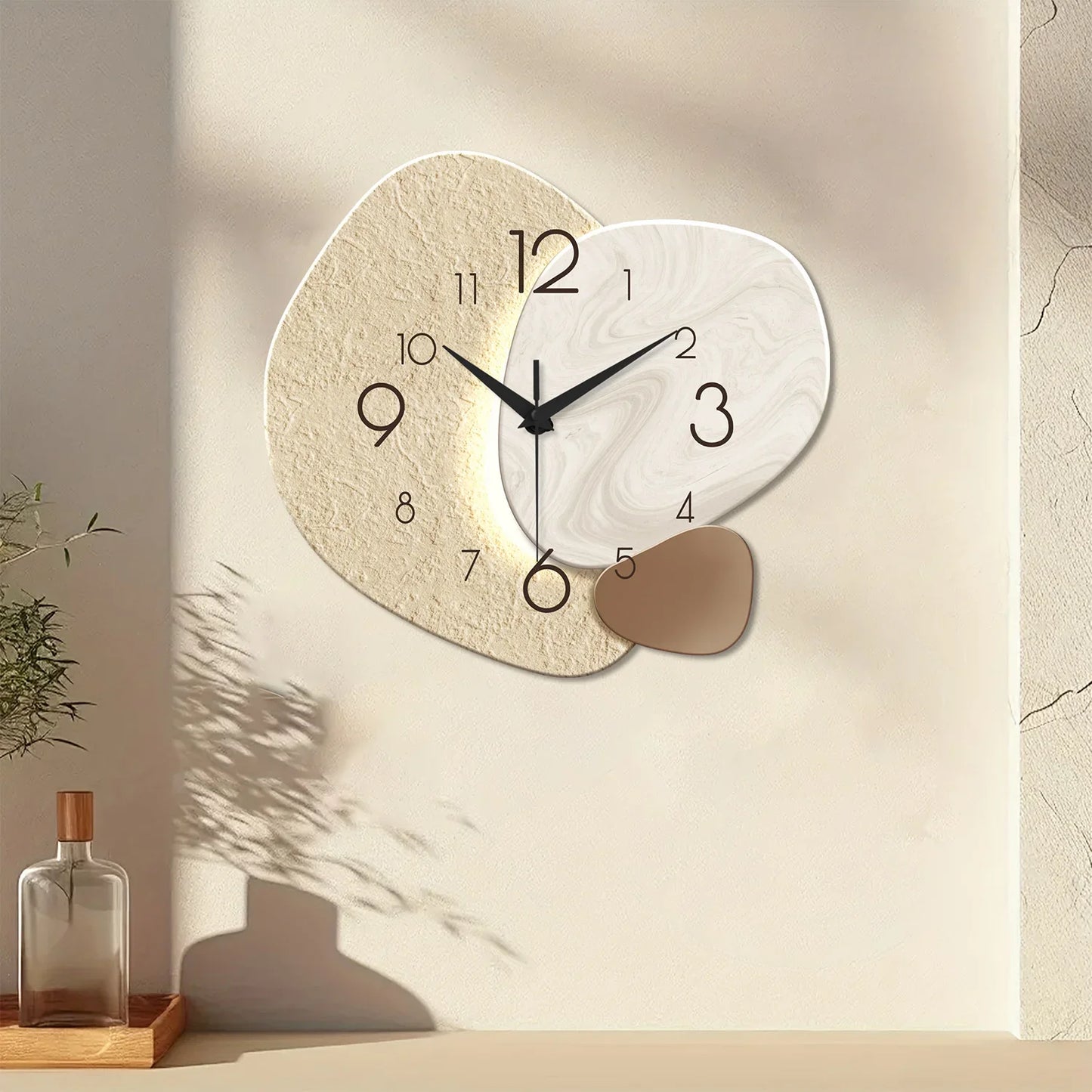 Combination Wall Clock Silent Quartz For Living Room Decor