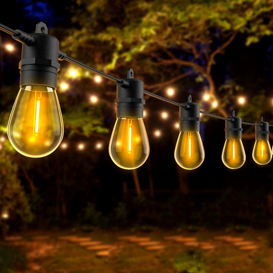 Hidixon String Light S14 Festoon 60 LEDs Outdoor Decor