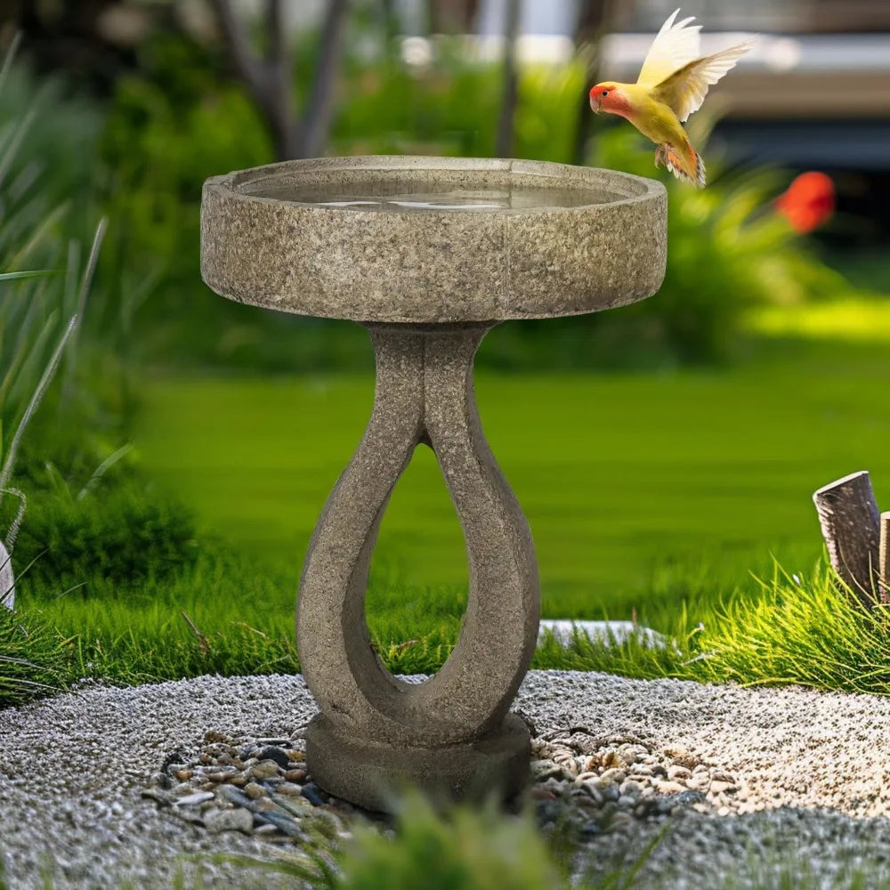 Modern Concrete Birdbath for Garden