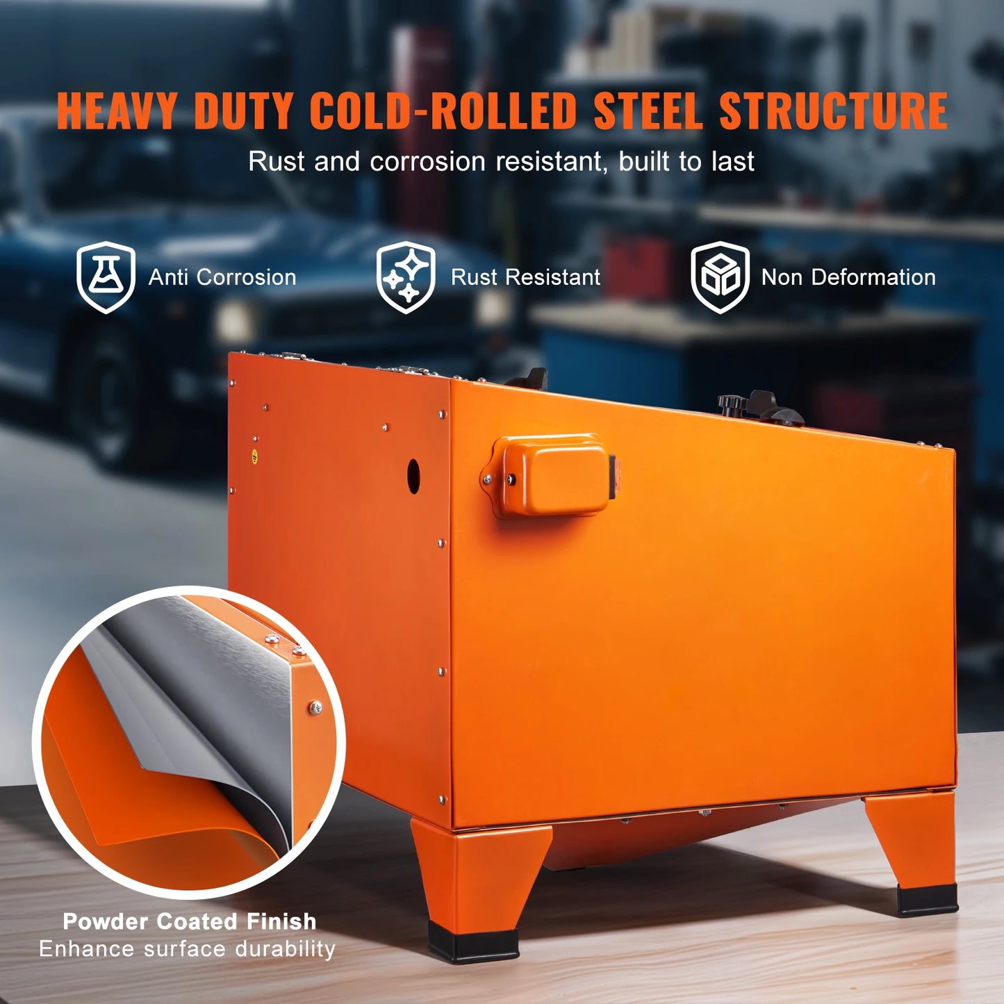 Succebuy Sandblasting Cabinet Benchtop Portable Sand Blaster With Gun Nozzles