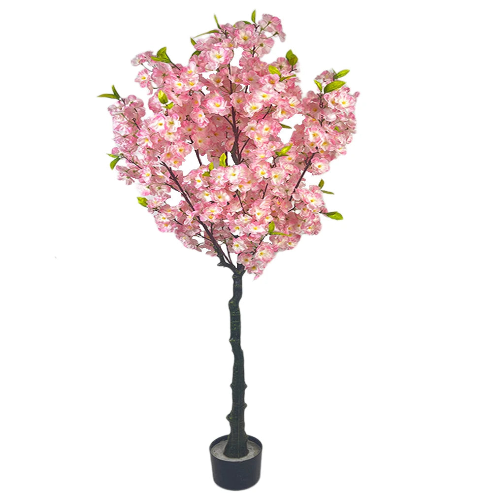 Twister Artificial Cherry Blossom Tree In Pot For Indoor Decor