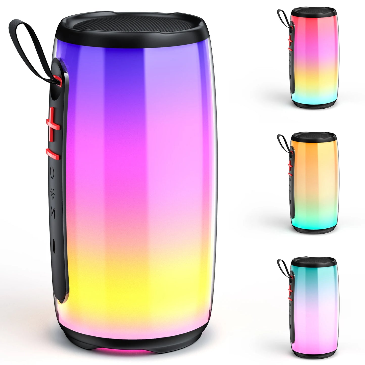 FanFun Bluetooth Speaker Waterproof Portable With Lights TWS USB AUX
