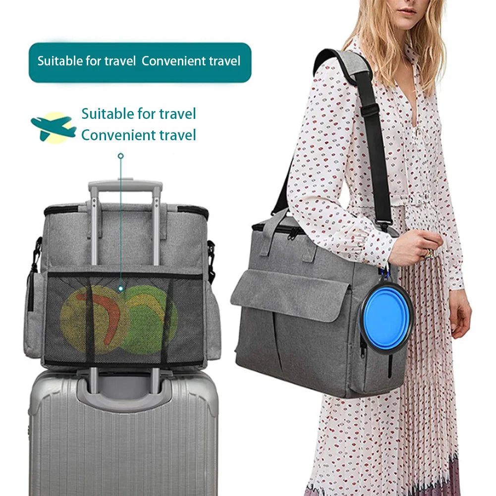 TWISTER.CK Dog Travel Backpack With Food Bags Bowls