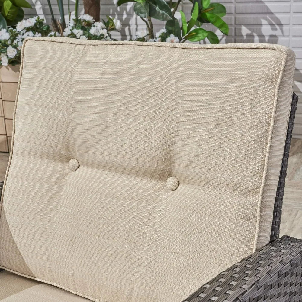 Joanne Outdoor Wicker Sofa Set For Modern Patio Collection