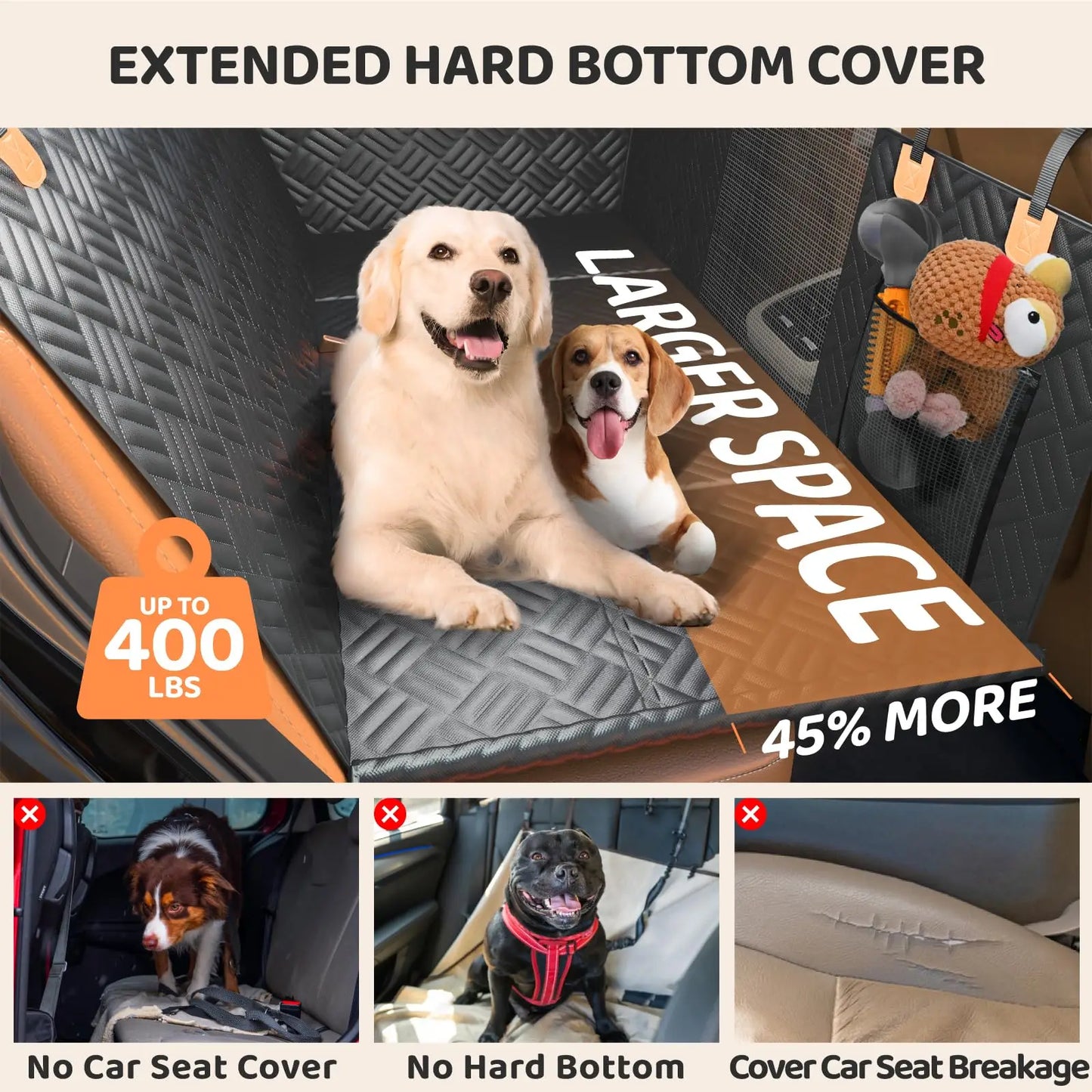 CN Zhejiang Dog Seat Cover Back Seat Extender For Cars SUVs