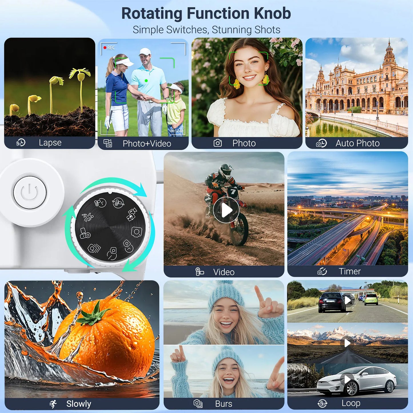 Gavonde 4K Digital Camera Autofocus Anti Shake Vlogging