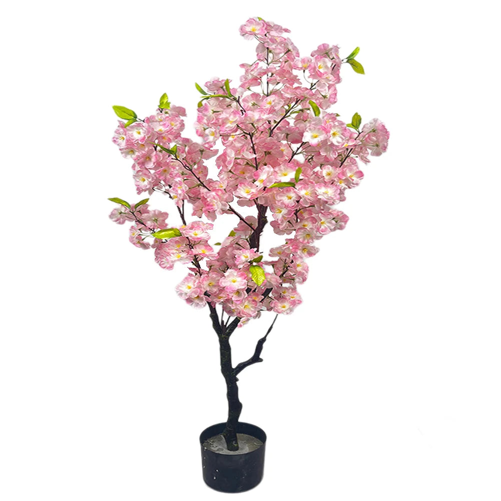 Twister Artificial Cherry Blossom Tree In Pot For Indoor Decor