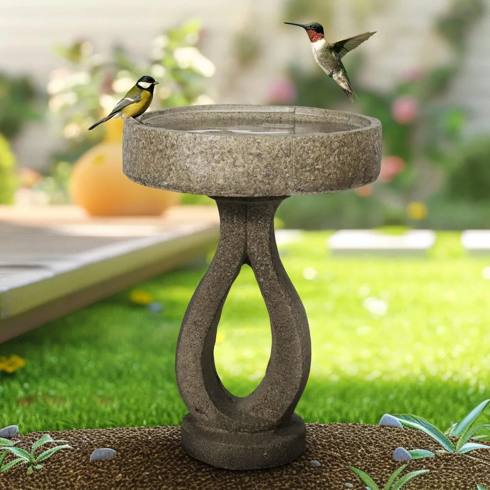 Modern Concrete Birdbath for Garden