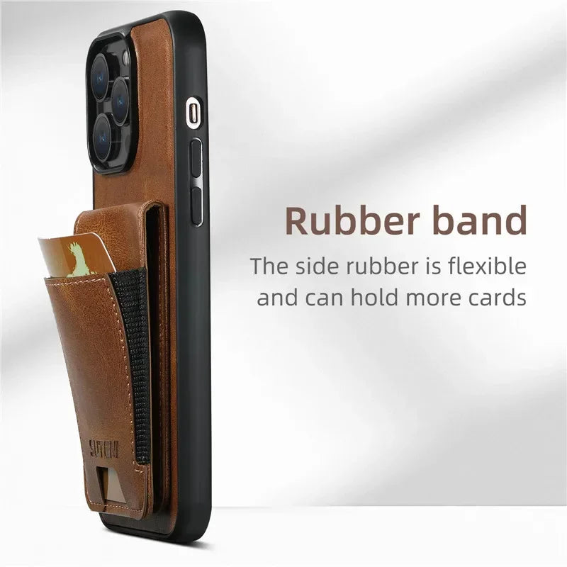 Casespace Leather Wallet Phone Case For iPhone Card Holder