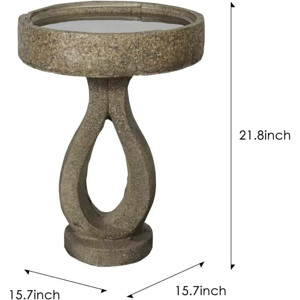 Modern Concrete Birdbath for Garden