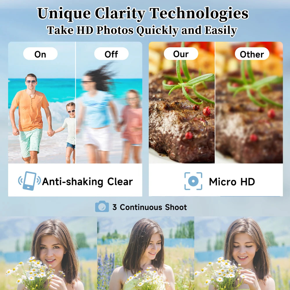 Zostuic 4K Digital Camera Autofocus 48MP Vlogging Cam