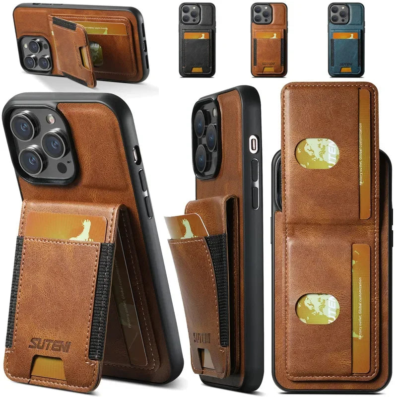 Casespace Leather Wallet Phone Case For iPhone Card Holder