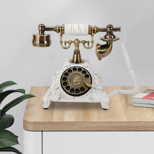Hign-concerned Vintage Rotary Telephone Decorative Desk Gift