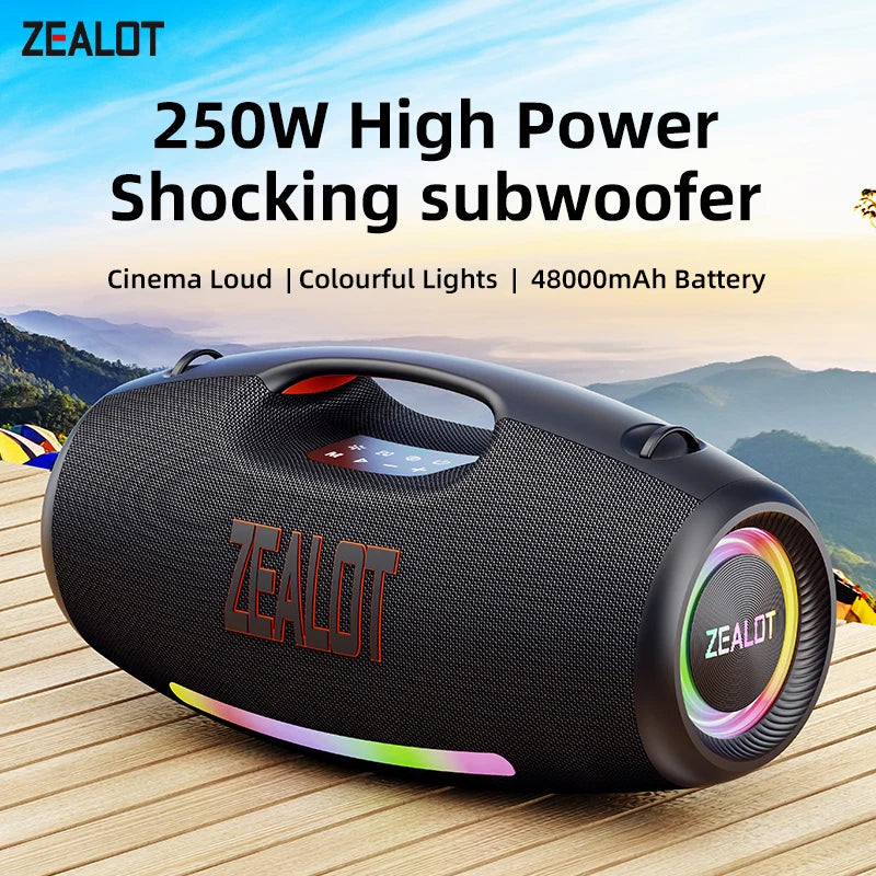 ZEALOT S89 250W Waterproof Portable Bluetooth Speaker