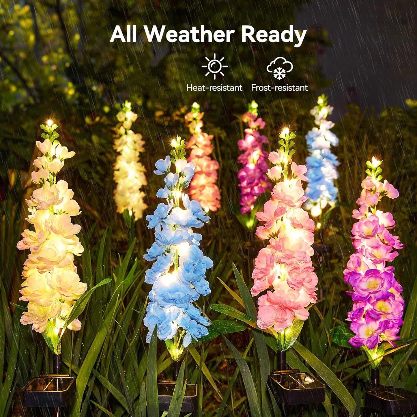 KPSTEK Upgraded Solar Garden Lights With 36 LEDs Outdoor